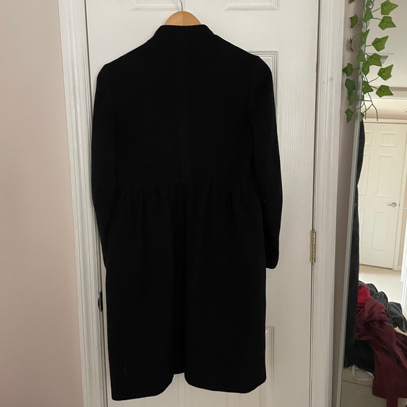 Steven Alan black wool coat with zipper - Picture 2 of 4